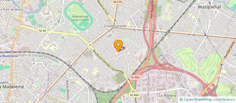 localisation de l'entreprise MADAME MARIE ROUX à MARCQ-EN-BARŒUL