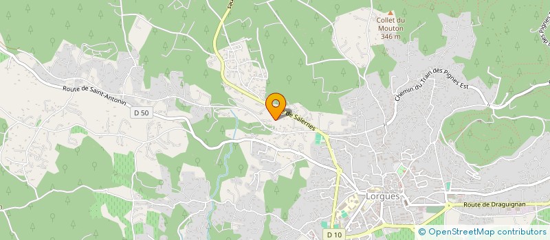 localisation de l'entreprise MADAME MARIE ROUX  LORGUES