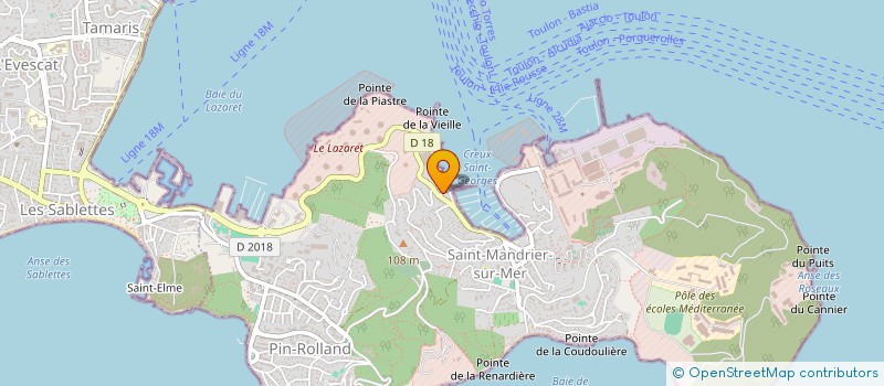 localisation de l'entreprise MADAME MARIE RUANO  SAINT-MANDRIER-SUR-MER