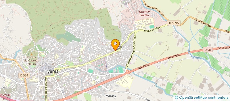 localisation de l'entreprise MADAME MARIE RUDELIN à HYERES