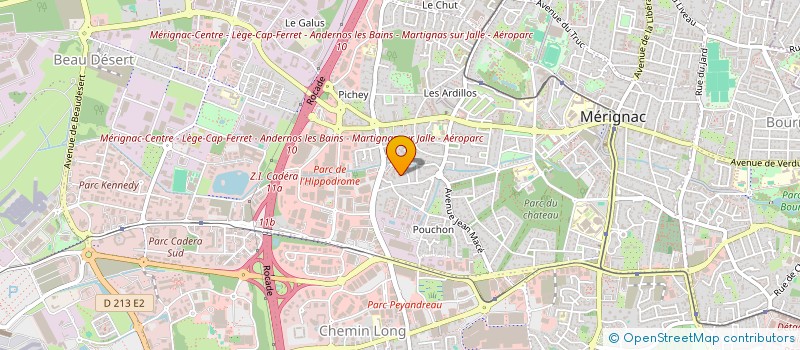 localisation de l'entreprise MADAME MARIE RUIZ  MERIGNAC