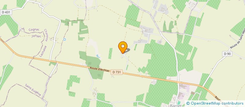 localisation de l'entreprise MADAME MARIE RULLAUD  BARBEZIEUX-SAINT-HILAIRE