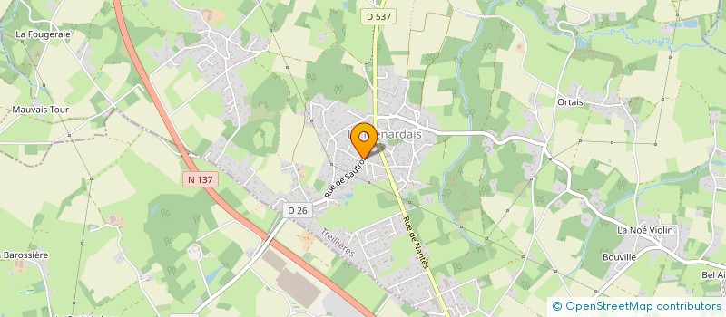 localisation de l'entreprise MADAME MARIE RUPAUD  TREILLIERES