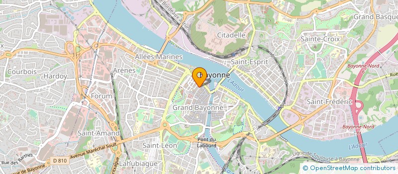 localisation de l'entreprise MADAME MARIE SABARROS à BAYONNE