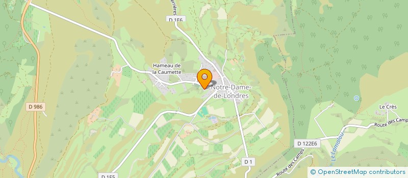 localisation de l'entreprise MADAME MARIE SABATIER  NOTRE-DAME-DE-LONDRES