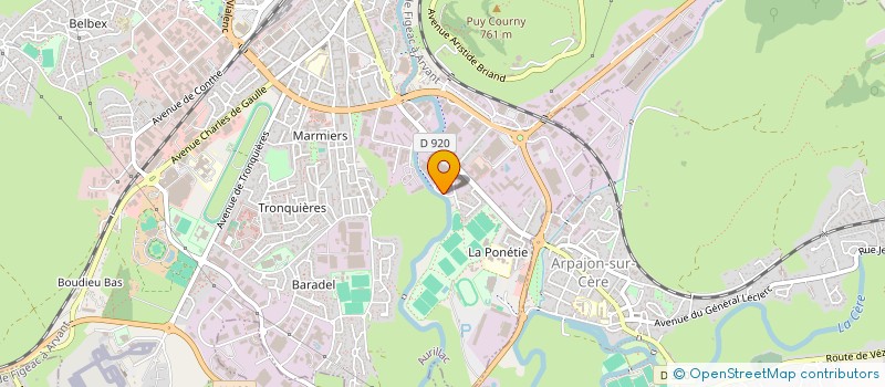 localisation de l'entreprise MADAME MARIE SABUT à AURILLAC