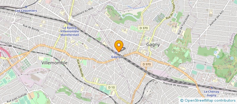 localisation de l'entreprise MADAME MARIE SAGNIER  GAGNY