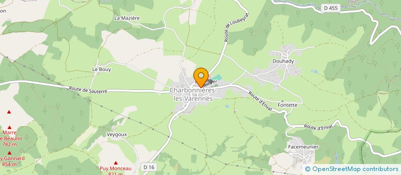 localisation de l'entreprise MADAME MARIE SAHUT  CHARBONNIERES-LES-VARENNES