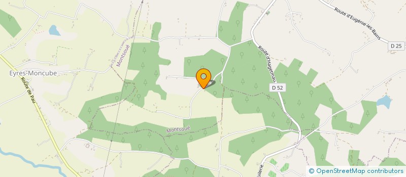 localisation de l'entreprise MADAME MARIE SAINT-GENEZ  MONTSOUE