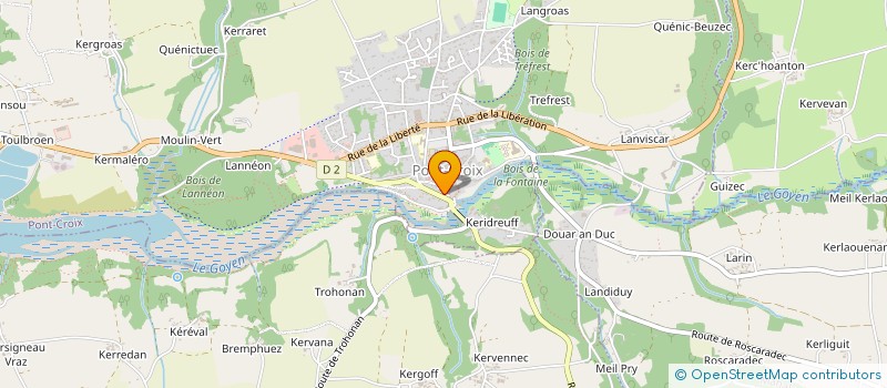 localisation de l'entreprise MADAME MARIE SALAUN  PONT-CROIX