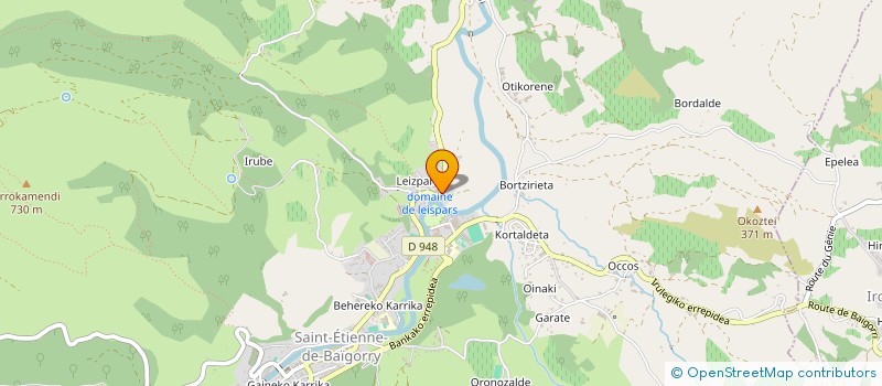 localisation de l'entreprise MADAME MARIE SALLABERRY  SAINT-ETIENNE-DE-BAIGORRY