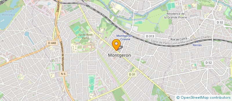 localisation de l'entreprise MADAME MARIE SANCHEZ  MONTGERON