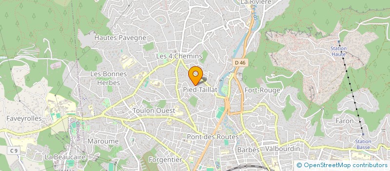 localisation de l'entreprise MADAME MARIE SANCHEZ  TOULON