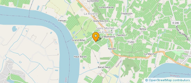 localisation de l'entreprise MADAME MARIE SANDRINE ANTRAS  FRONSAC