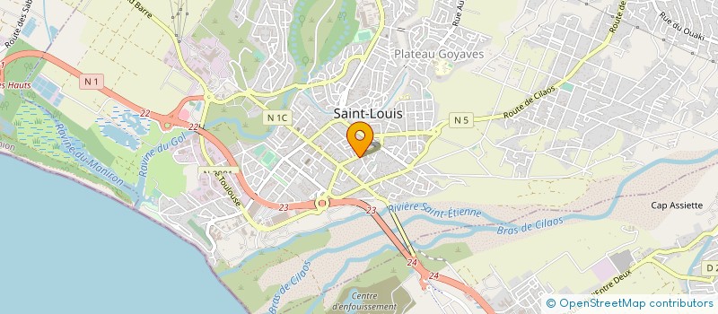 localisation de l'entreprise MADAME MARIE SANDRINE BERGIER à SAINT-LOUIS