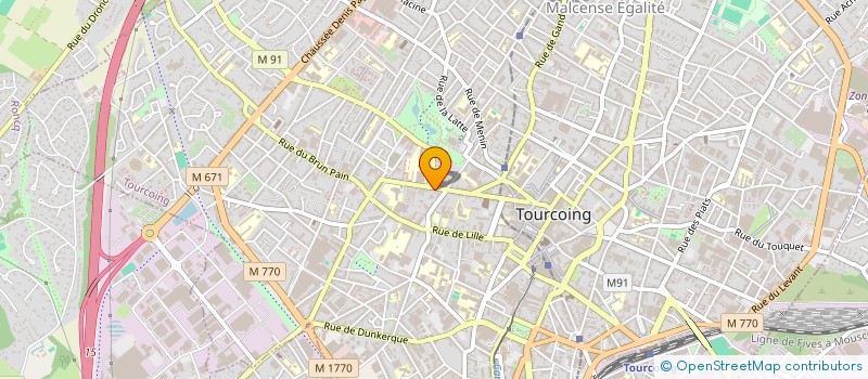 localisation de l'entreprise MADAME MARIE SANNIER  TOURCOING