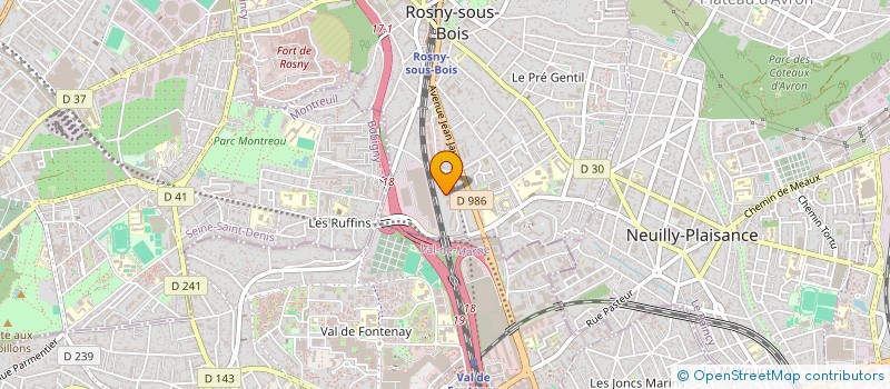 localisation de l'entreprise MADAME MARIE SANOGO  ROSNY-SOUS-BOIS