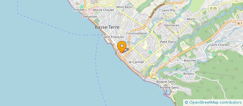 localisation de l'entreprise MADAME MARIE SANON à BASSE-TERRE