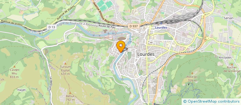 localisation de l'entreprise MADAME MARIE SANS  LOURDES