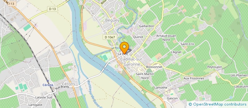 localisation de l'entreprise MADAME MARIE SANTESTEVAN à CADILLAC-SUR-GARONNE