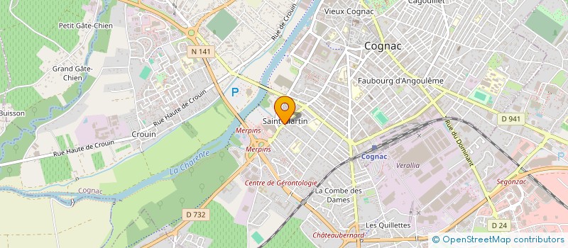 localisation de l'entreprise MADAME MARIE-SARA BARRAUD à COGNAC
