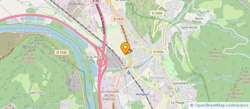 localisation de l'entreprise MADAME MARIE SARAGAGLIA  VOREPPE