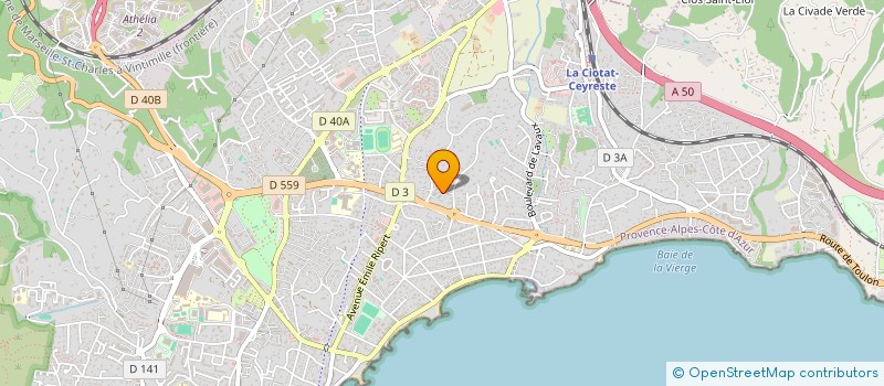 localisation de l'entreprise MADAME MARIE-SARAH GROSS à LA CIOTAT