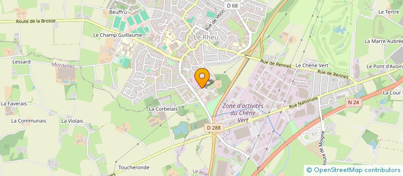 localisation de l'entreprise MADAME MARIE-SARAH JUSTIN  RENNES