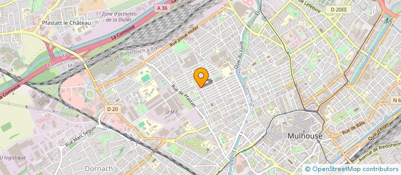 localisation de l'entreprise MADAME MARIE-SARAH PANOR  MULHOUSE