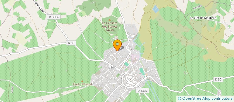 localisation de l'entreprise MADAME MARIE-SARAH VERGNES  CAUX