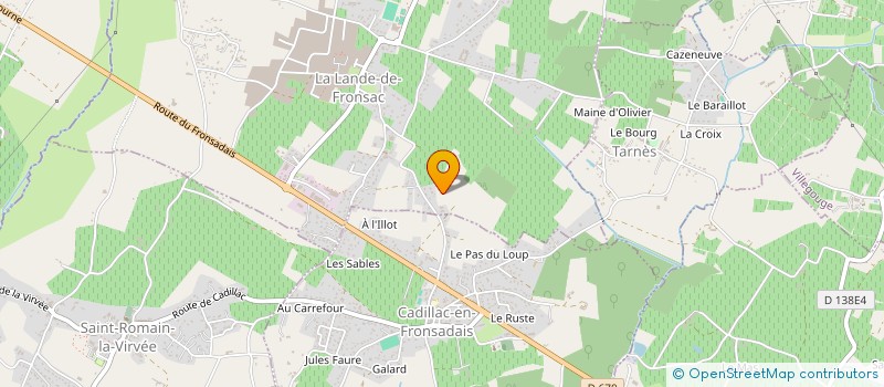 localisation de l'entreprise MADAME MARIE SARASIN  LA LANDE-DE-FRONSAC