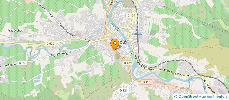 localisation de l'entreprise MADAME MARIE SARDA à LIMOUX