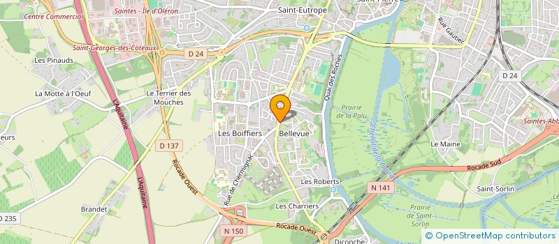 localisation de l'entreprise MADAME MARIE SAUCOURT  SAINTES