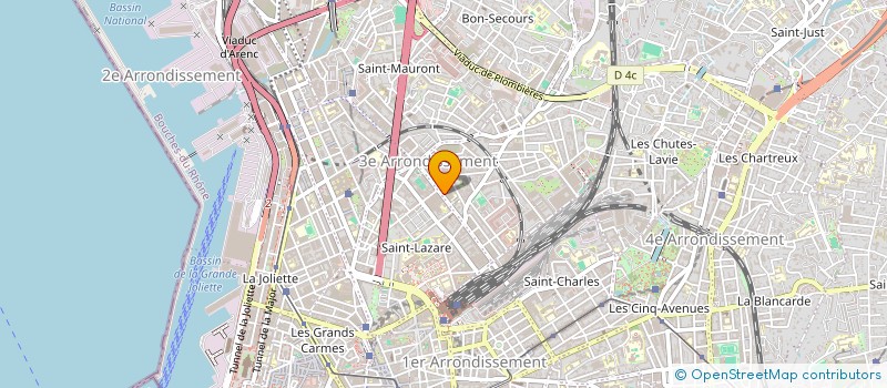 localisation de l'entreprise MADAME MARIE SAUDIN à MARSEILLE