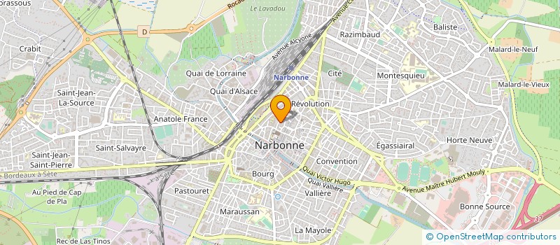 localisation de l'entreprise MADAME MARIE SAURIN à NARBONNE