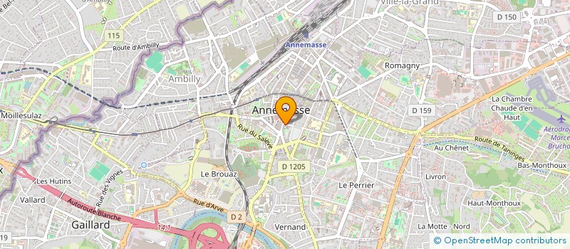 localisation de l'entreprise MADAME MARIE SAUTHIER  ANNEMASSE