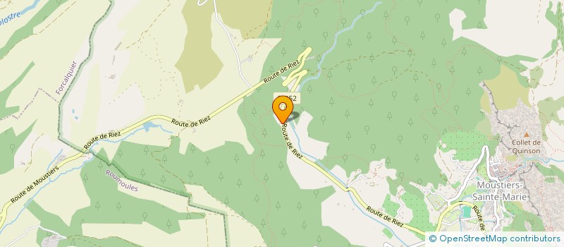 localisation de l'entreprise MADAME MARIE SAVIGNY  MOUSTIERS-SAINTE-MARIE