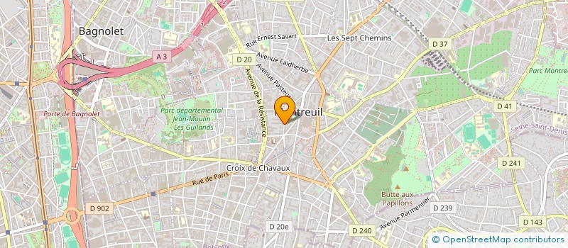 localisation de l'entreprise MADAME MARIE SCAGLIA à MONTREUIL