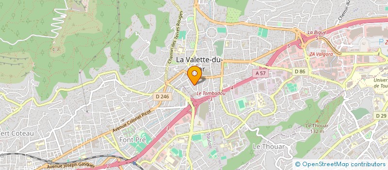 localisation de l'entreprise MADAME MARIE SCHAEFFER à LA VALETTE-DU-VAR