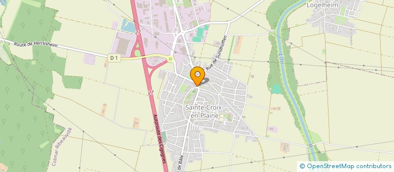 localisation de l'entreprise MADAME MARIE SCHERDANN  SAINTE-CROIX-EN-PLAINE