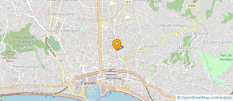 localisation de l'entreprise MADAME MARIE SCHERRER à CANNES