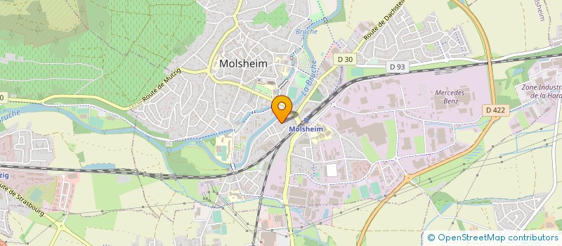 localisation de l'entreprise MADAME MARIE SCHERRER  MOLSHEIM