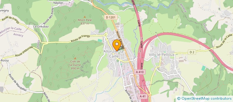 localisation de l'entreprise MADAME MARIE SCHUTZ  ALLONZIER-LA-CAILLE