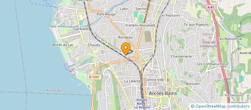 localisation de l'entreprise MADAME MARIE SCOZZARO  AIX-LES-BAINS