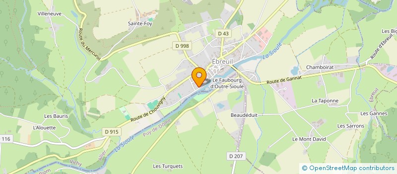 localisation de l'entreprise MADAME MARIE SDRALEK à EBREUIL