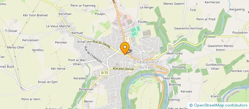 localisation de l'entreprise MADAME MARIE SEGALEN à CHATEAUNEUF-DU-FAOU