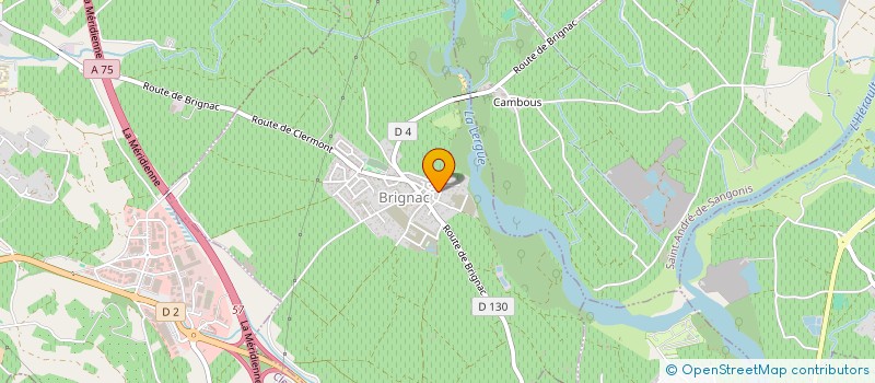 localisation de l'entreprise MADAME MARIE SEGURA  BRIGNAC