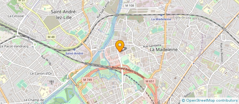localisation de l'entreprise MADAME MARIE SELOSSE à LA MADELEINE