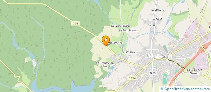 localisation de l'entreprise MADAME MARIE SEMAILLE  PAIMPONT