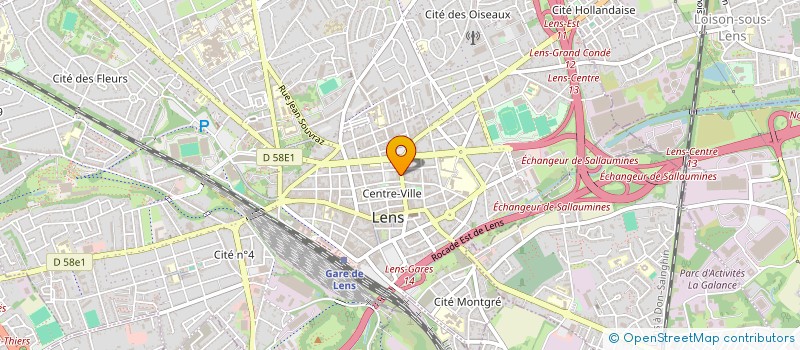 localisation de l'entreprise MADAME MARIE SERAFINOWSKI  LENS